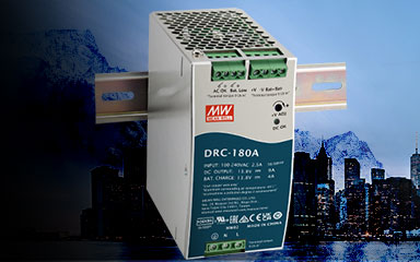 MEAN WELL DRC-180 series, 180W DIN Rail Type Security Power Supply